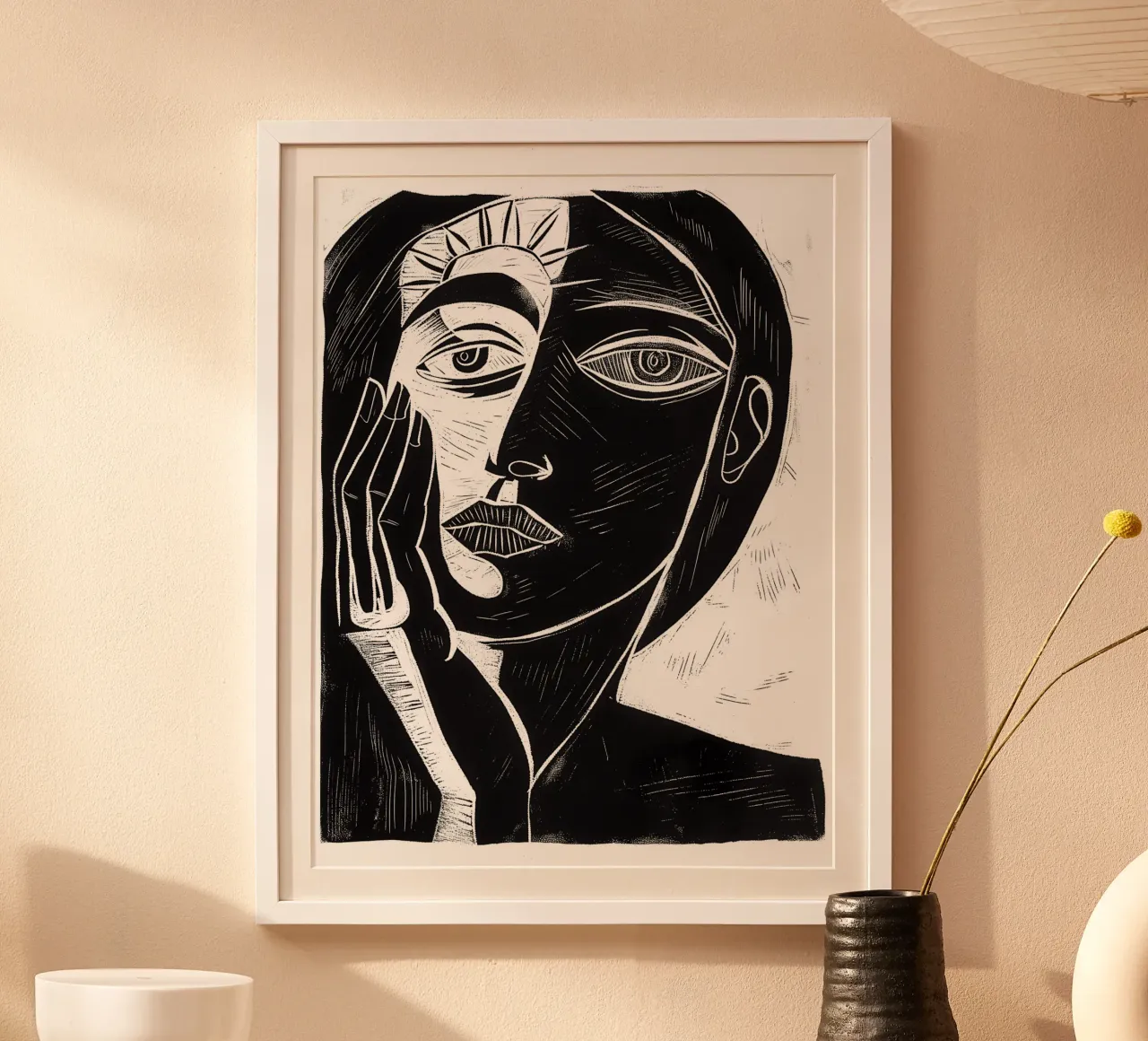 Portrait jour et nuit femme poster de Autofocus