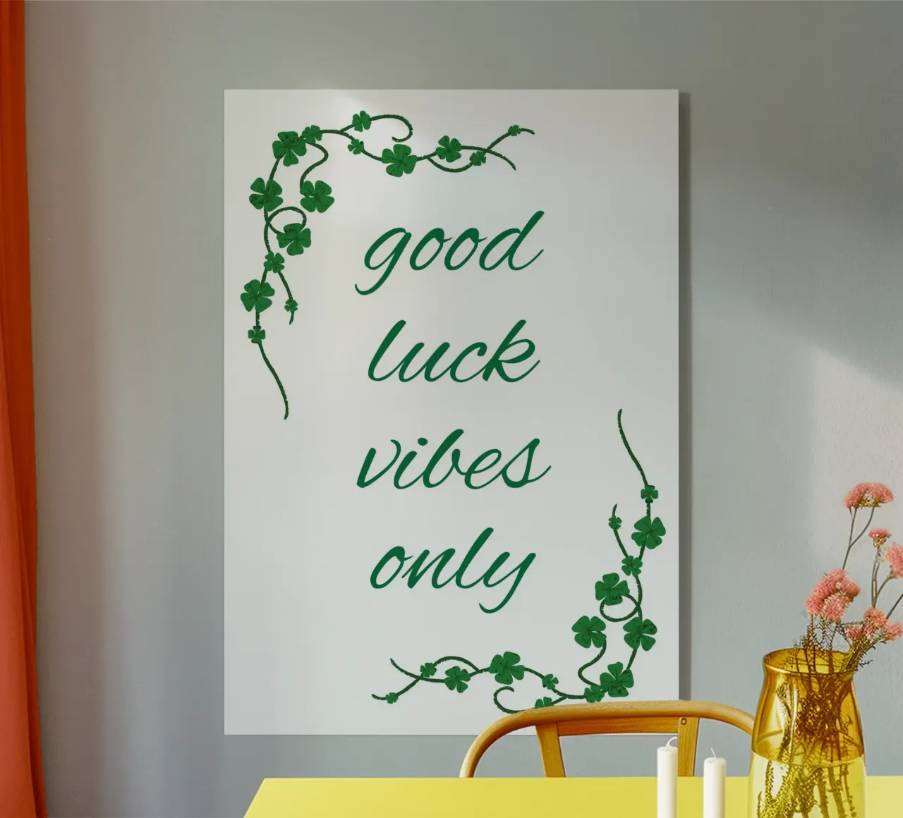 Good luck vibes only plexiglass da HolidaysCandyWalls