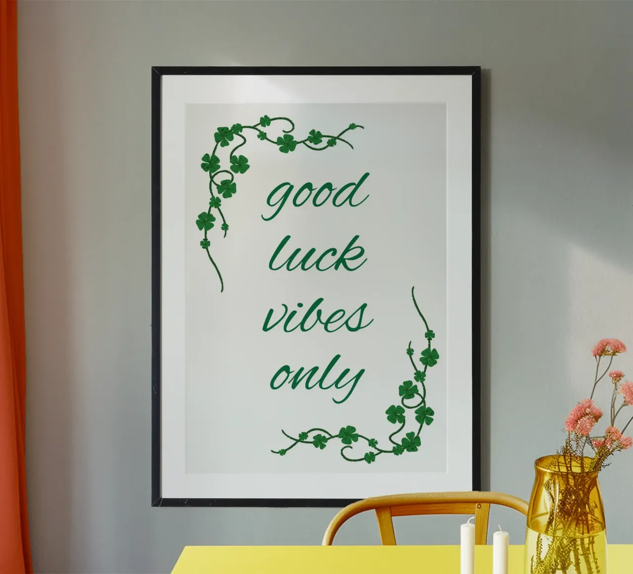 Good luck vibes only carta hahnemühle da HolidaysCandyWalls
