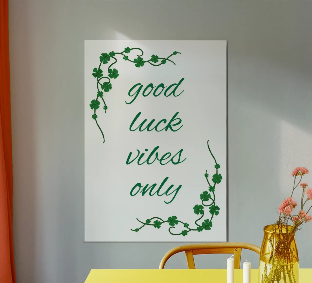 Good luck vibes only carta hahnemühle da HolidaysCandyWalls