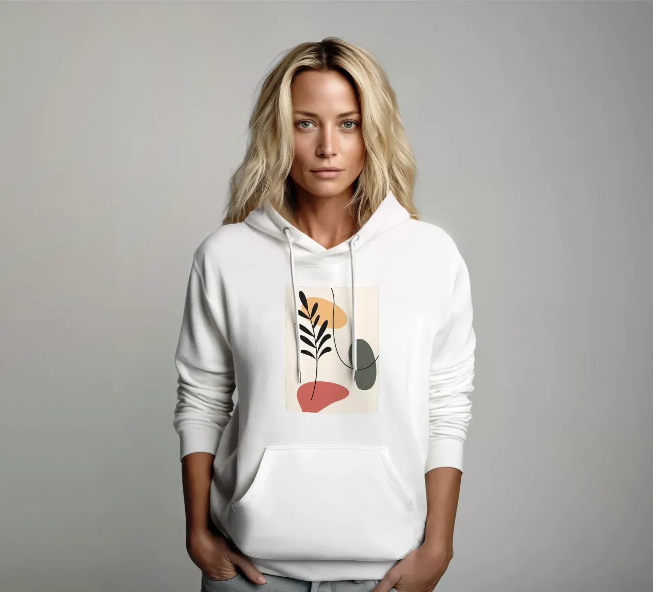 Forme colorate ed eleganti felpa con cappuccio da Locquinn Fuller