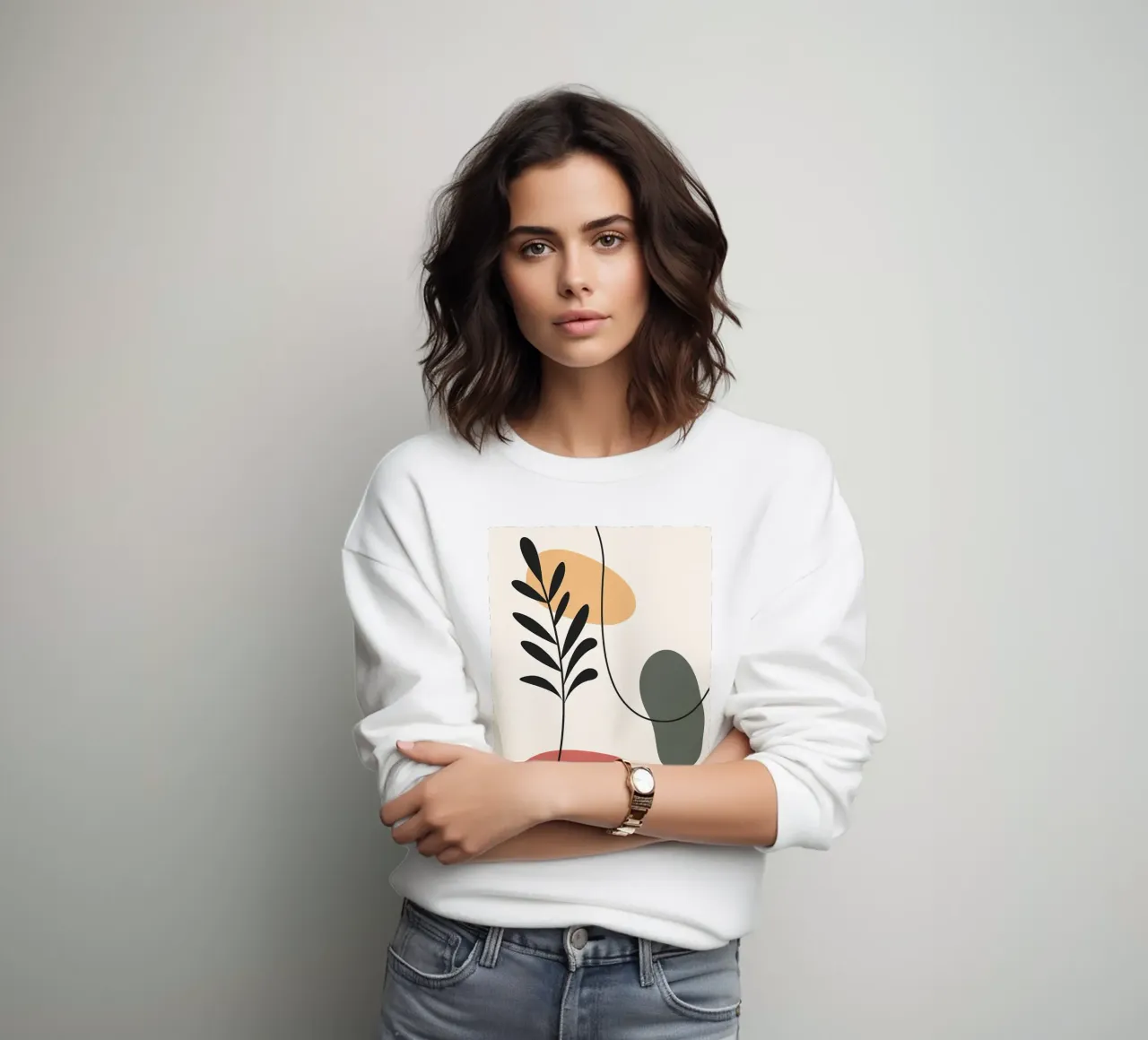 Forme colorate ed eleganti felpa da Locquinn Fuller