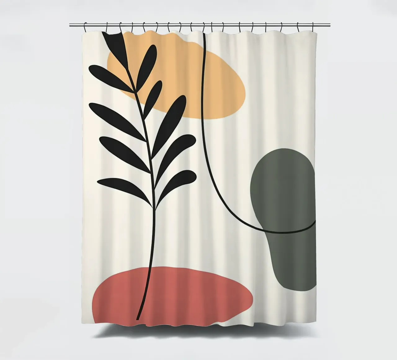 Forme colorate ed eleganti tenda da doccia da Locquinn Fuller