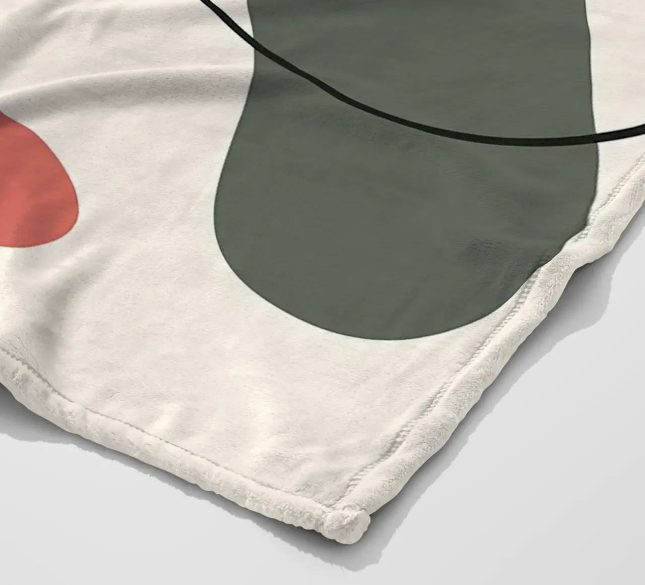 Forme colorate ed eleganti coperta in pile da Locquinn Fuller