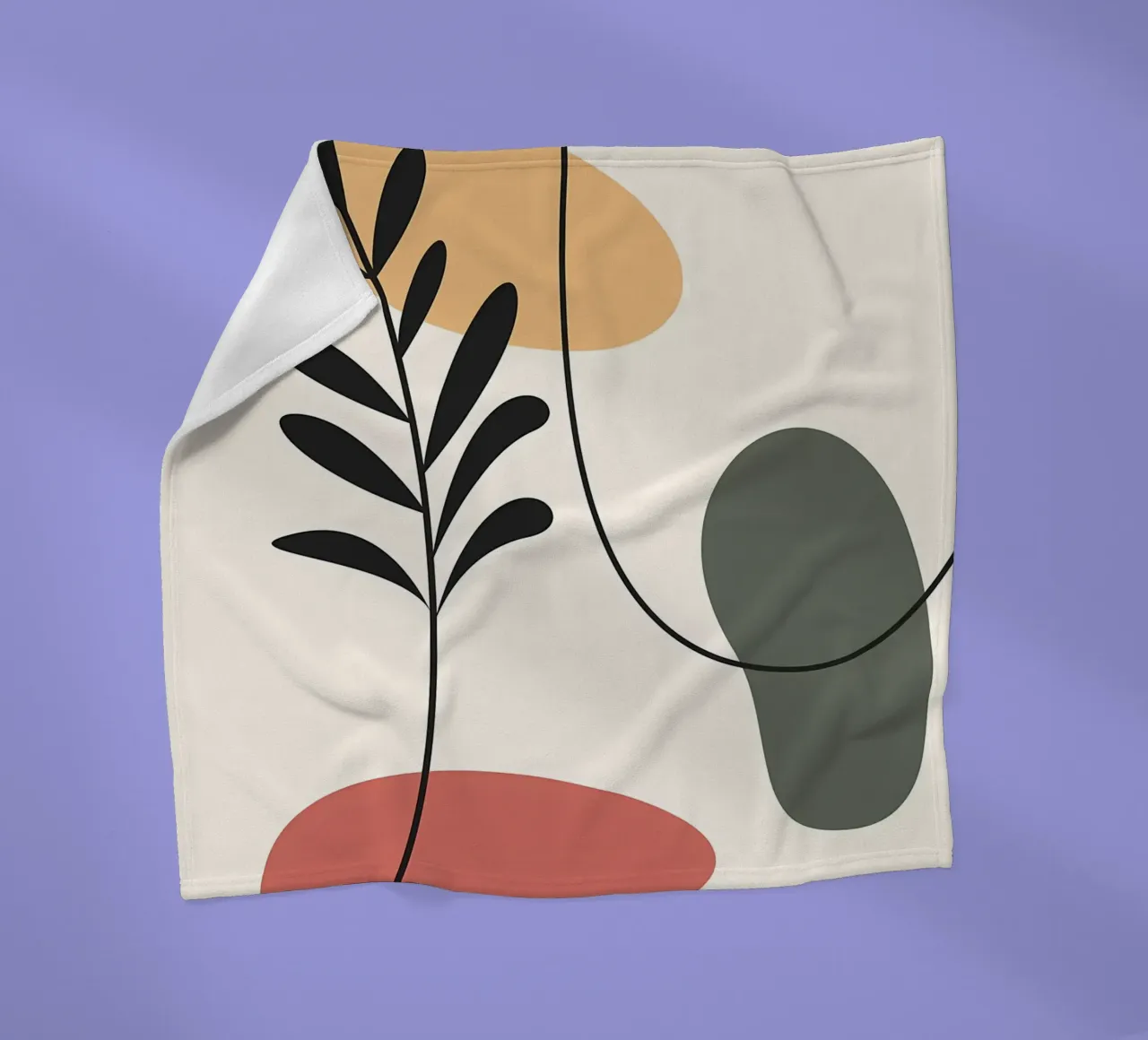 Forme colorate ed eleganti coperta in pile da Locquinn Fuller