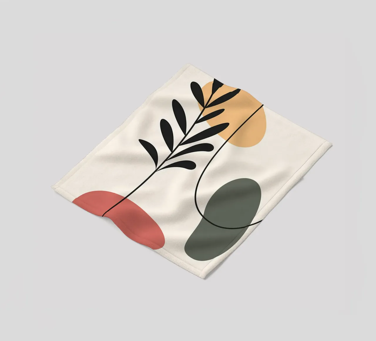 Forme colorate ed eleganti coperta in pile da Locquinn Fuller