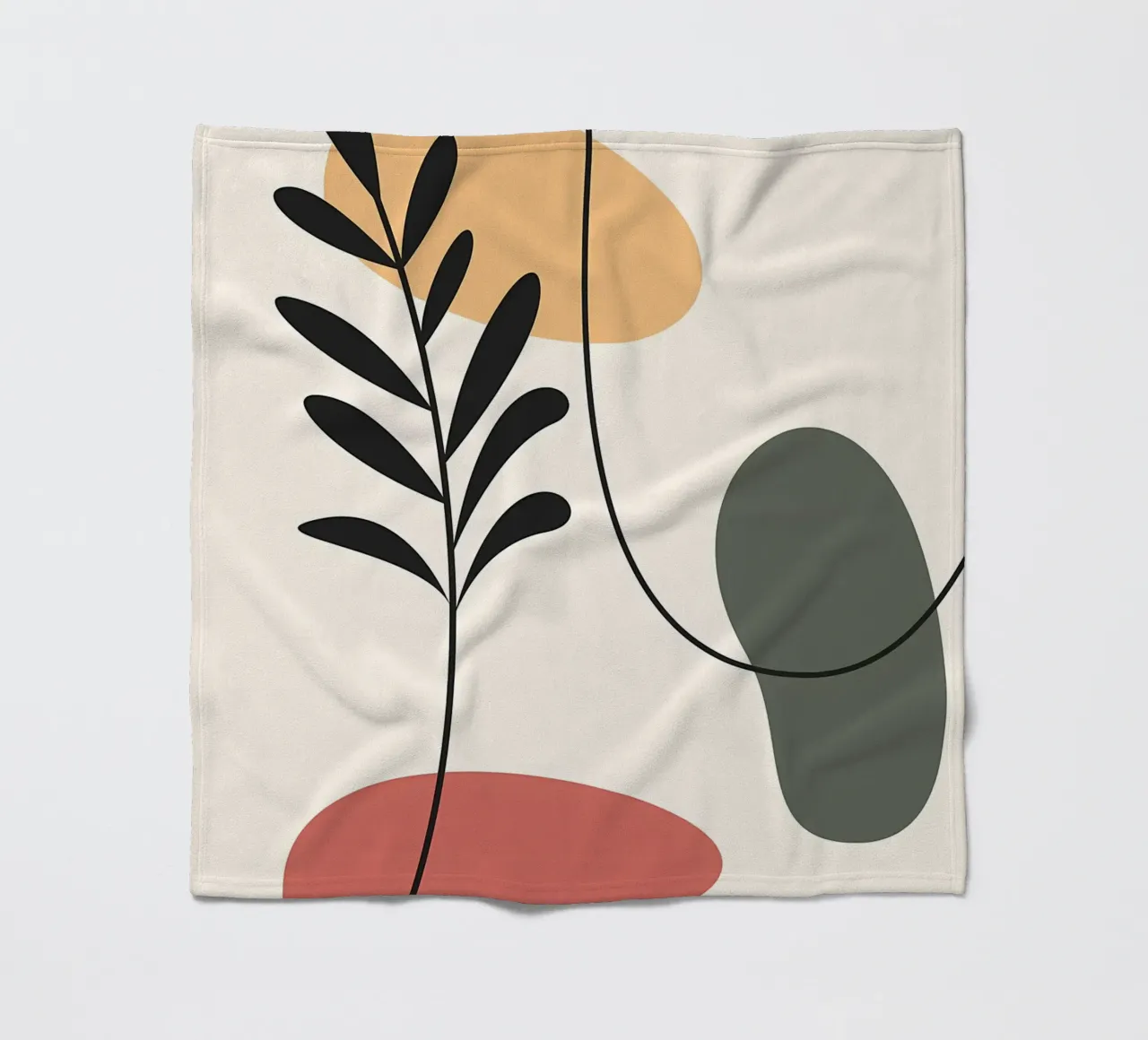 Forme colorate ed eleganti coperta in pile da Locquinn Fuller