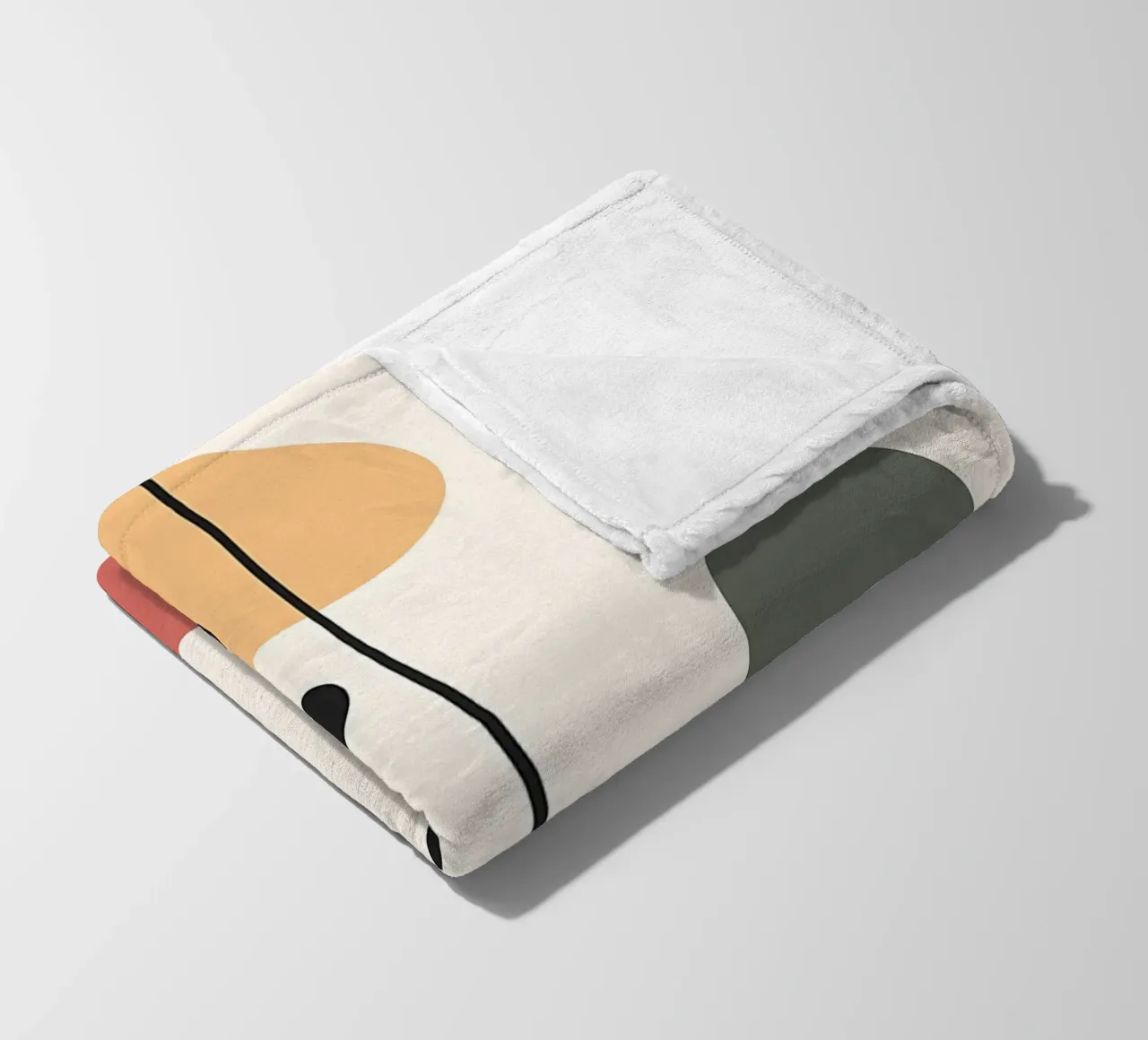 Forme colorate ed eleganti coperta in pile da Locquinn Fuller