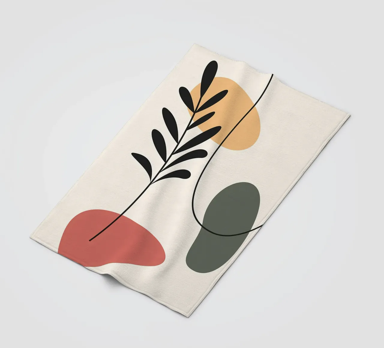 Forme colorate ed eleganti coperta in pile da Locquinn Fuller