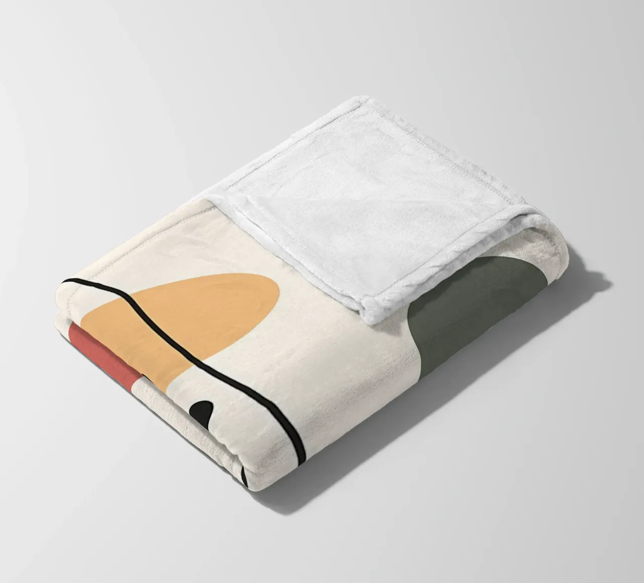 Forme colorate ed eleganti coperta in pile da Locquinn Fuller