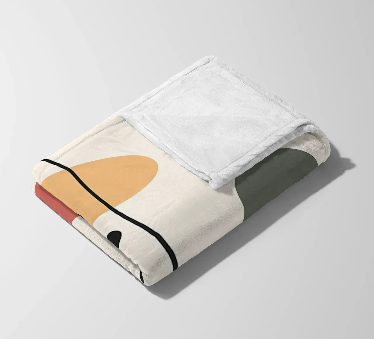 Forme colorate ed eleganti coperta in pile da Locquinn Fuller