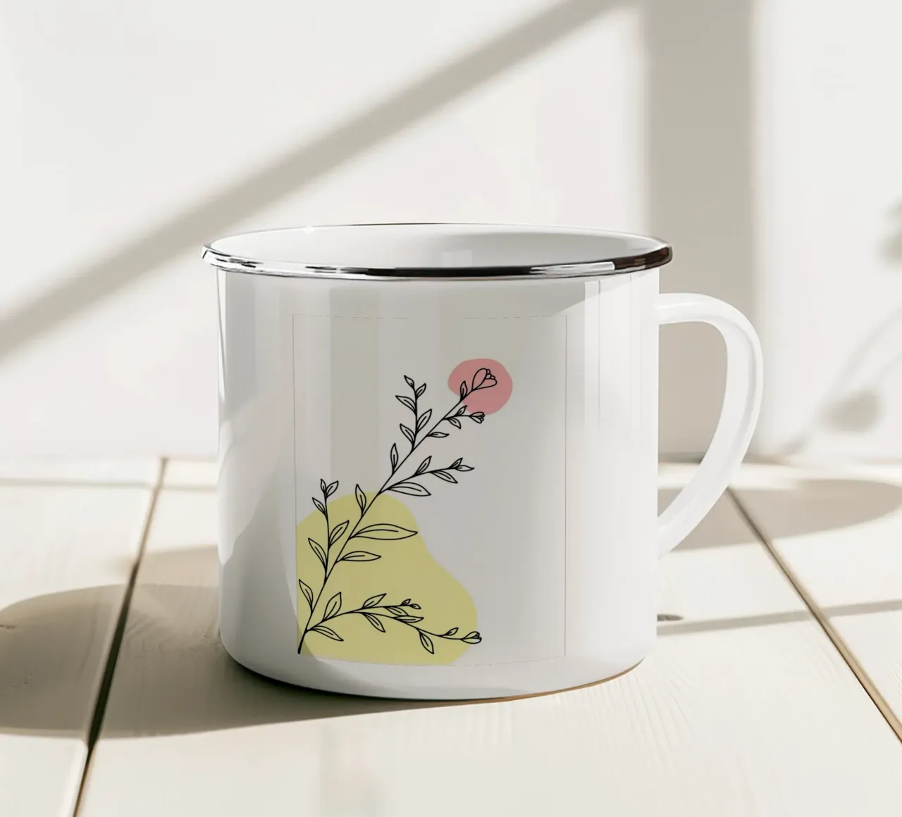 Fiore tazza in smalto da Locquinn Fuller