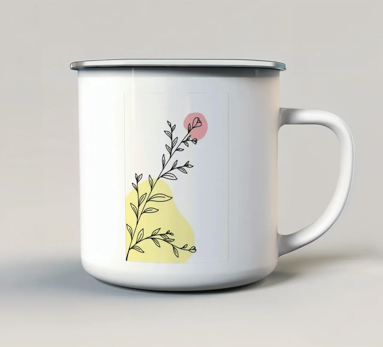 Fiore tazza in smalto da Locquinn Fuller