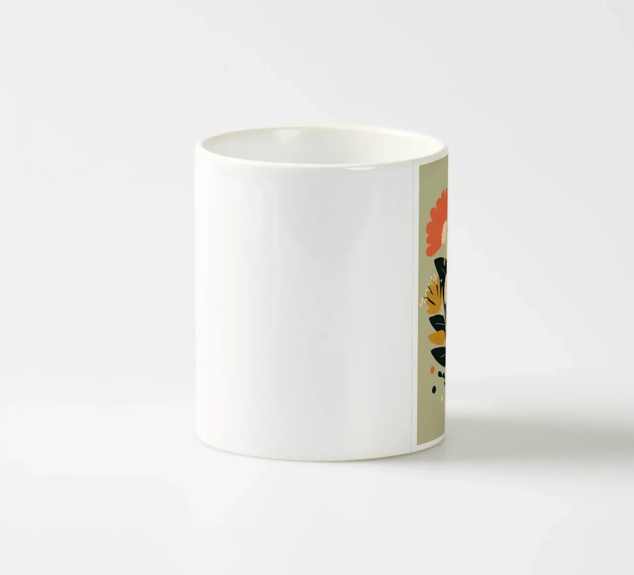 Illustrazione di fiori tazza in ceramica da Locquinn Fuller