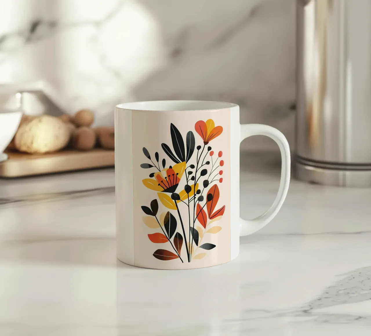 Piante minimaliste tazza in ceramica da Locquinn Fuller