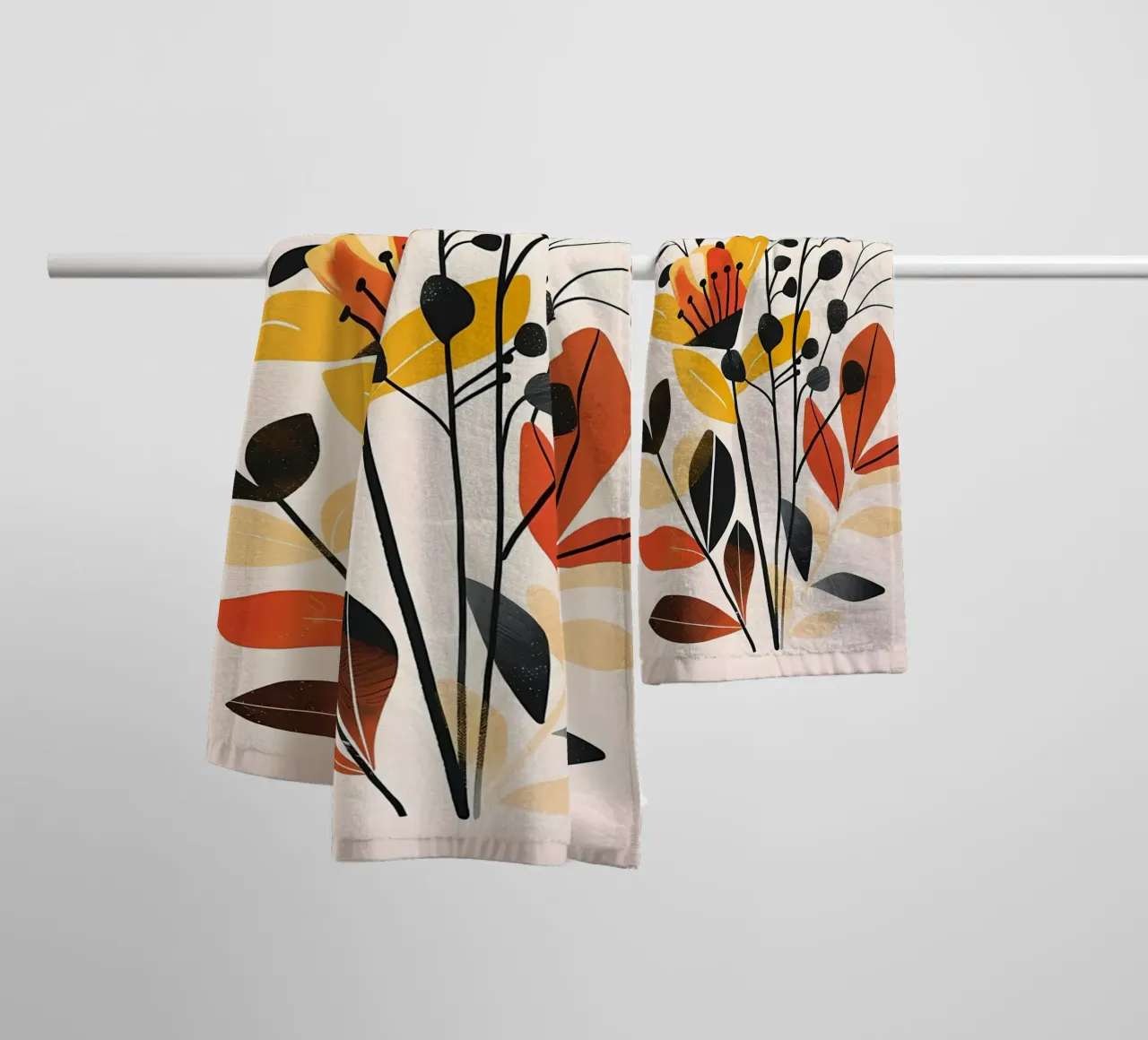Piante minimaliste asciugamano da bagno da Locquinn Fuller