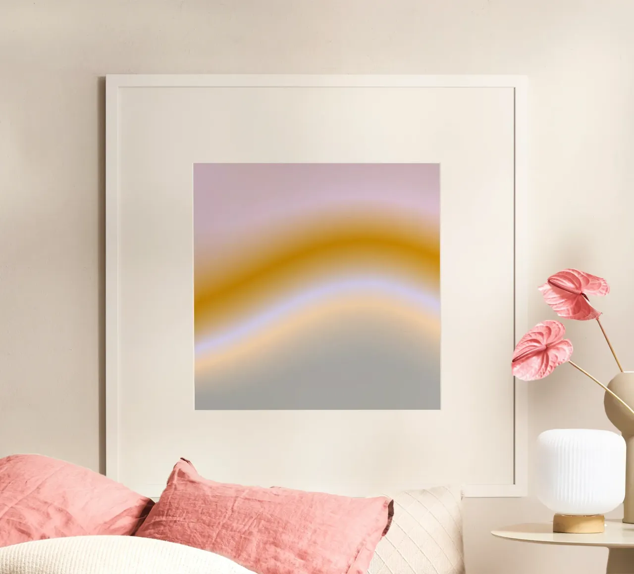 Amaryllis poster met houten frame van ÂME LIBRE STUDIO 2.0