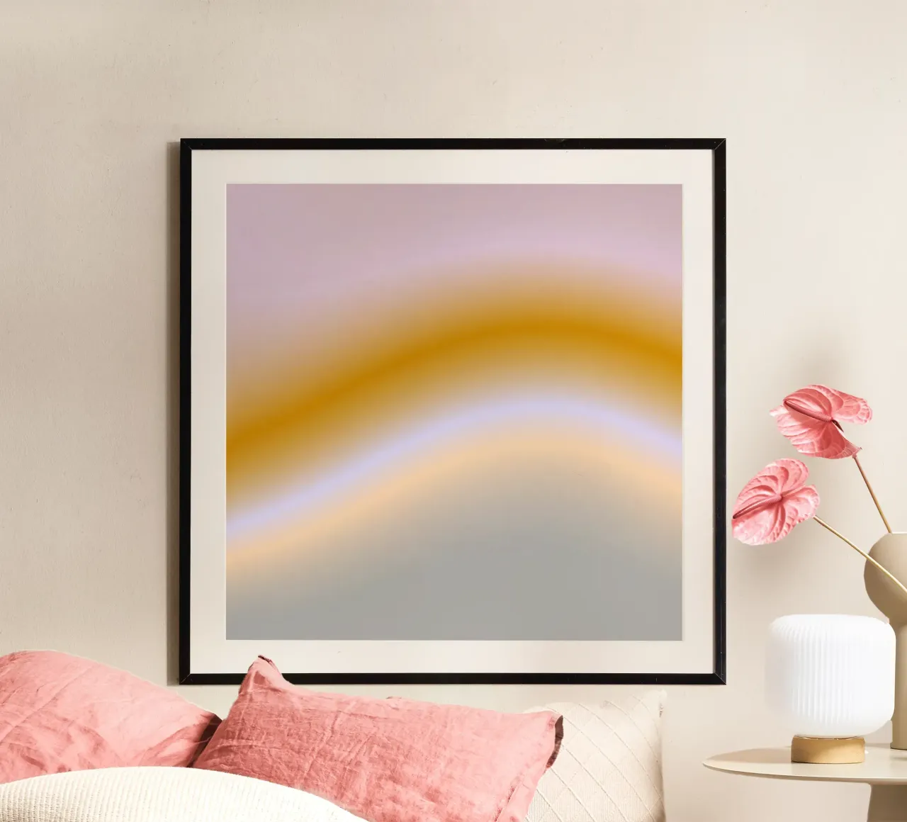 Amaryllis poster met houten frame van ÂME LIBRE STUDIO 2.0