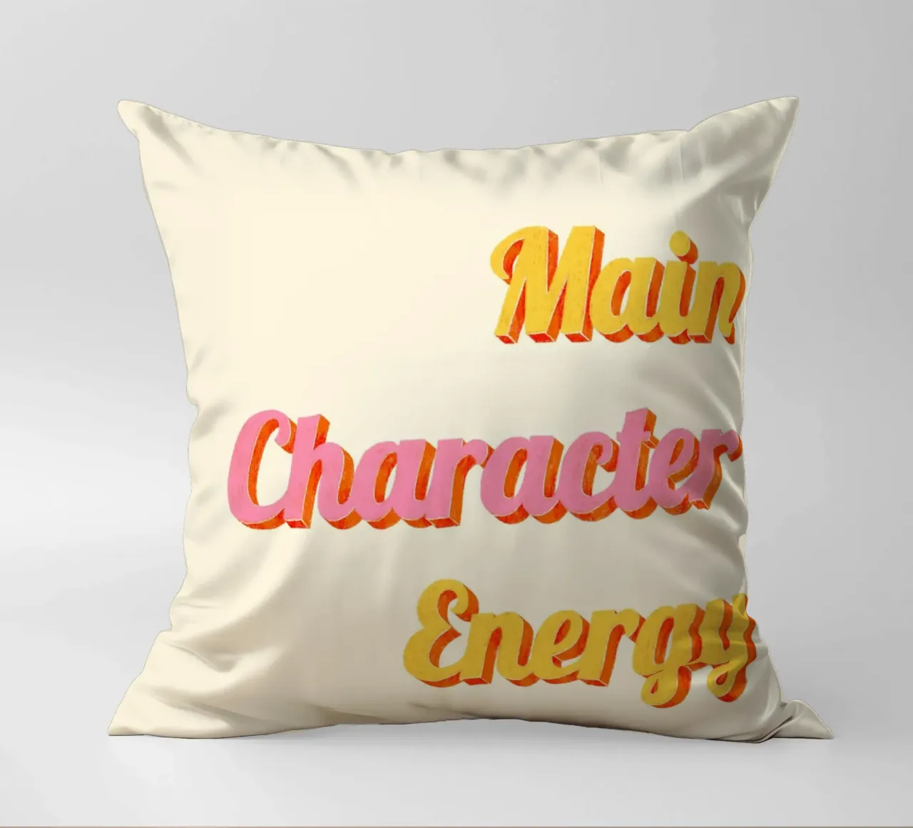Main Character Energy cuscino da nicigabrieldesigns