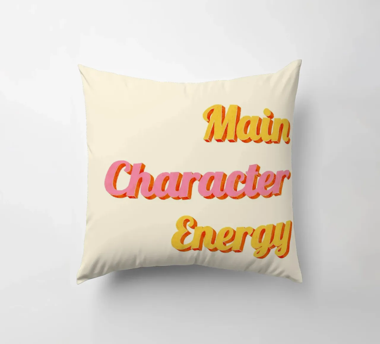 Main Character Energy cuscino da nicigabrieldesigns