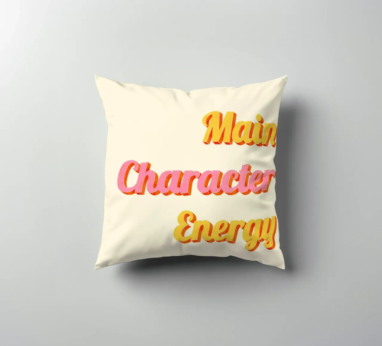Main Character Energy cuscino da nicigabrieldesigns