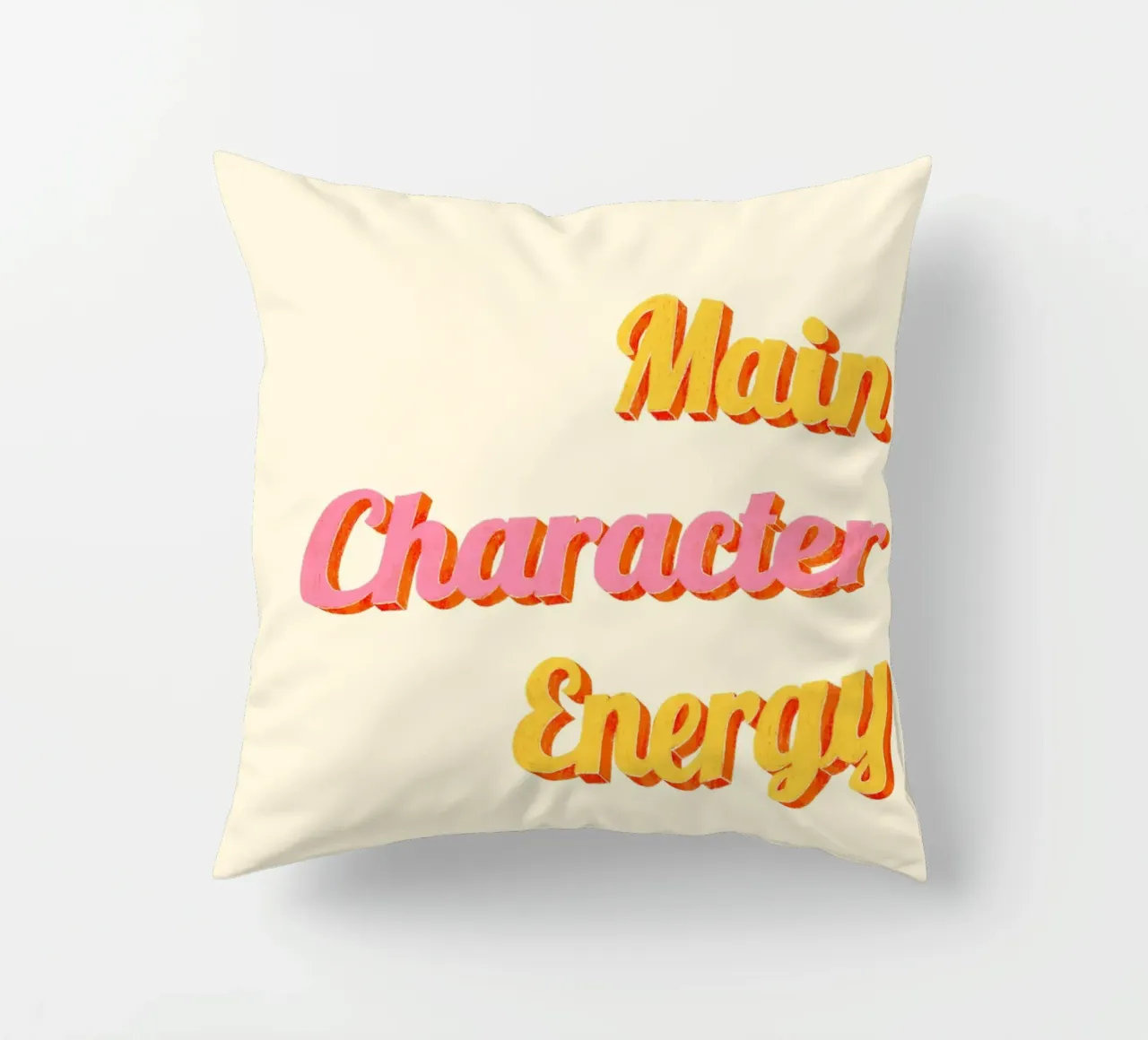 Main Character Energy cuscino da nicigabrieldesigns