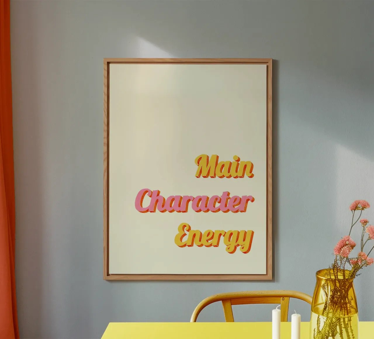 Main Character Energy alluminio dibond da nicigabrieldesigns