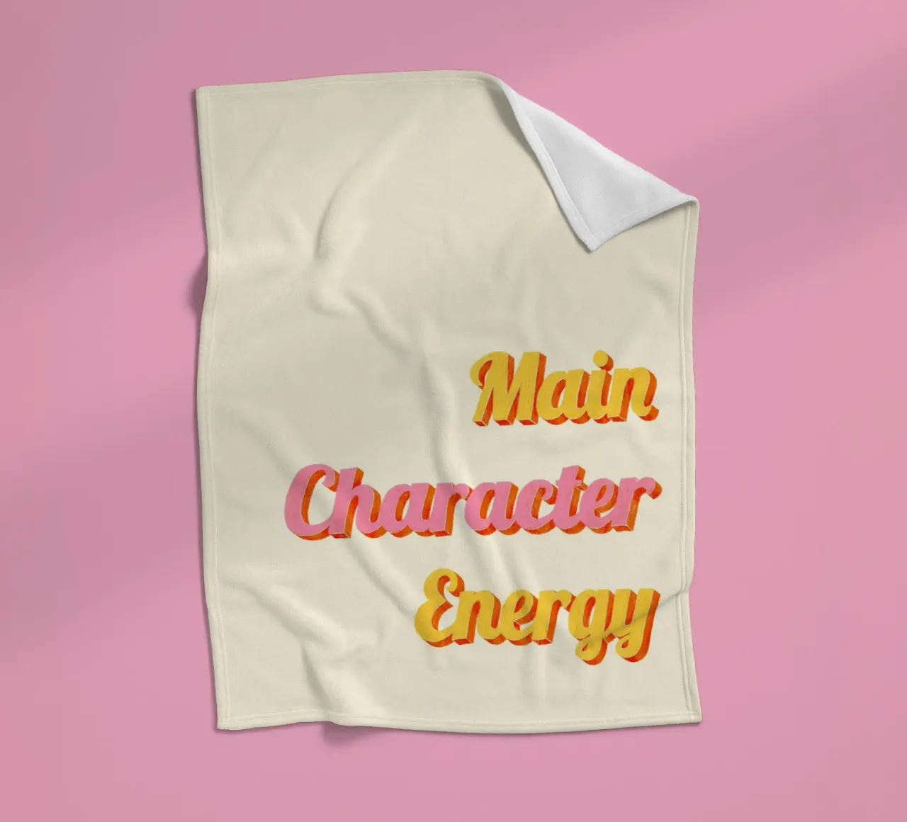 Main Character Energy coperta in pile da nicigabrieldesigns