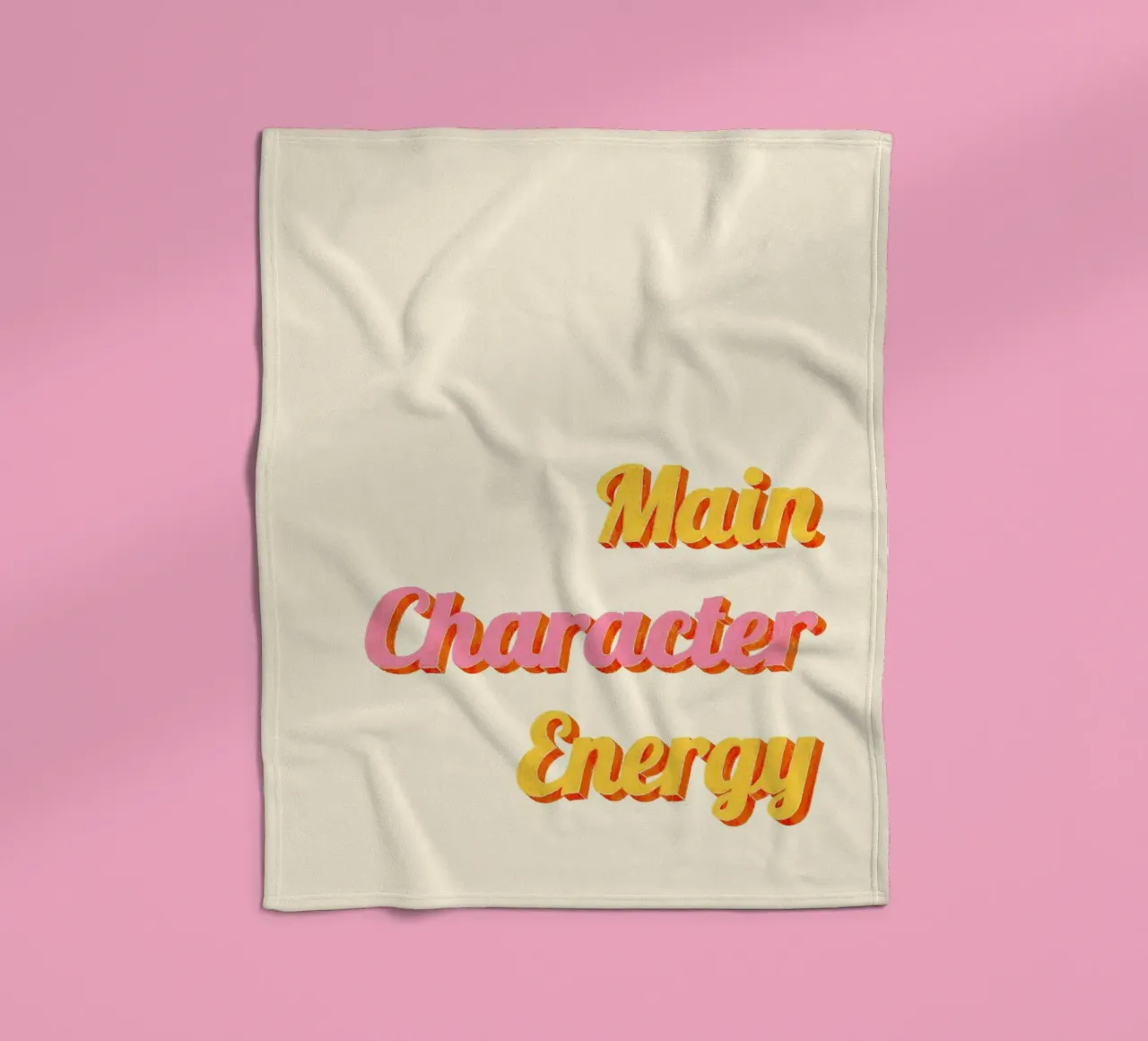 Main Character Energy coperta in pile da nicigabrieldesigns