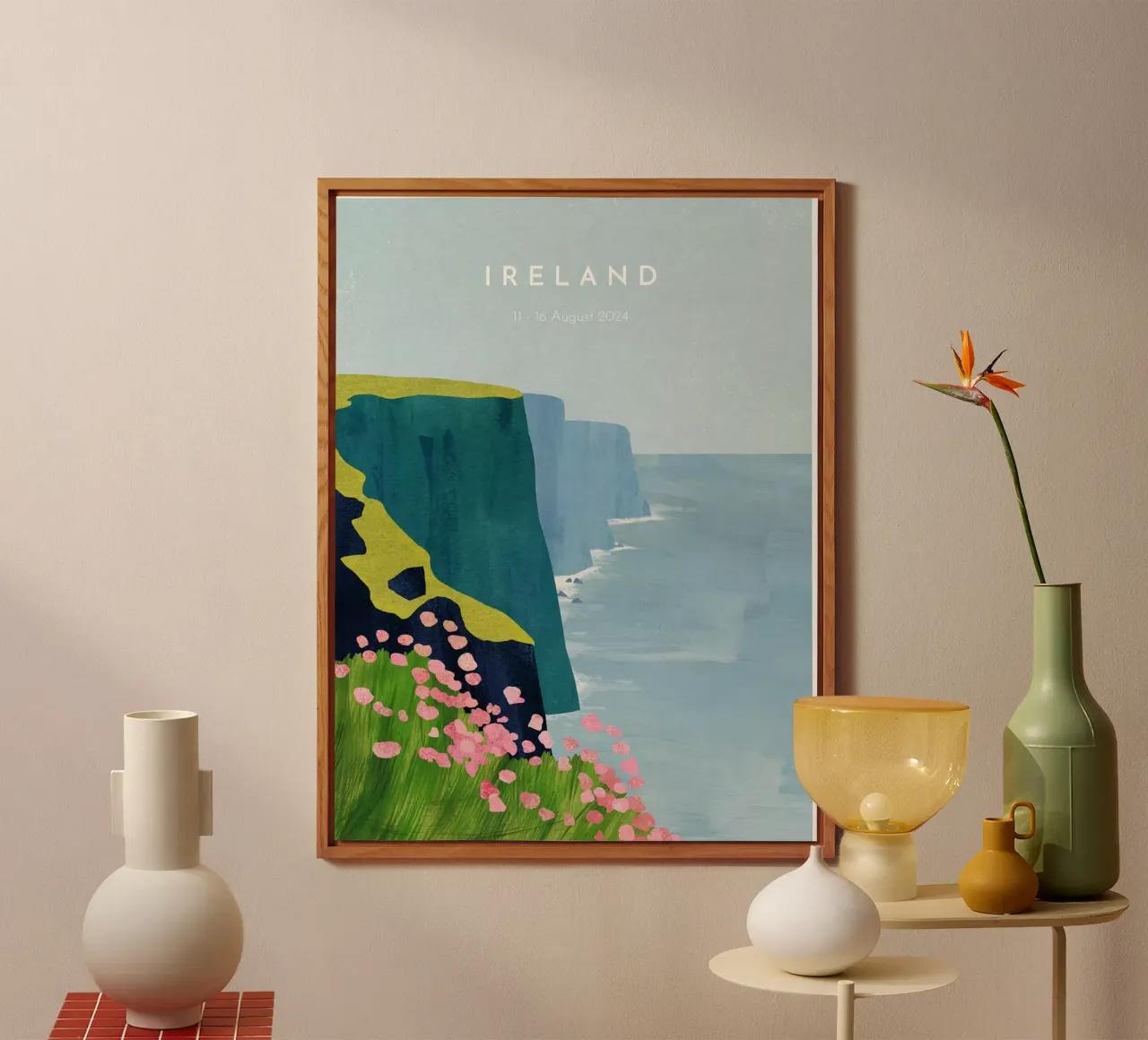 Ireland Personalized Travel Poster forex plate by Henry Rivers