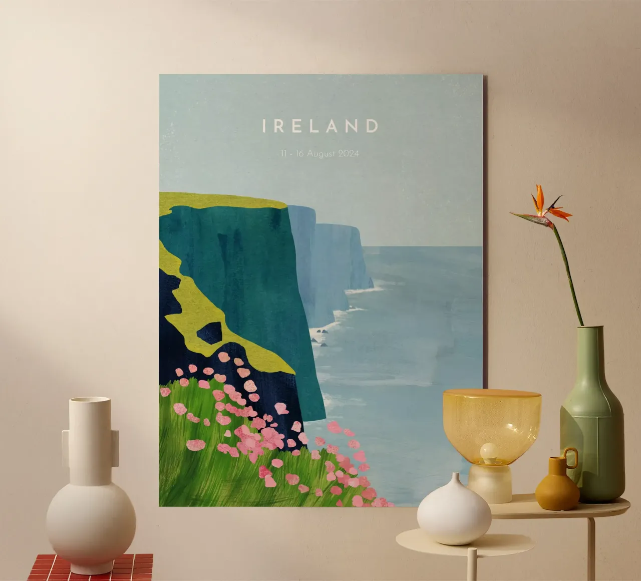 Ireland Personalized Travel Poster forex plate by Henry Rivers