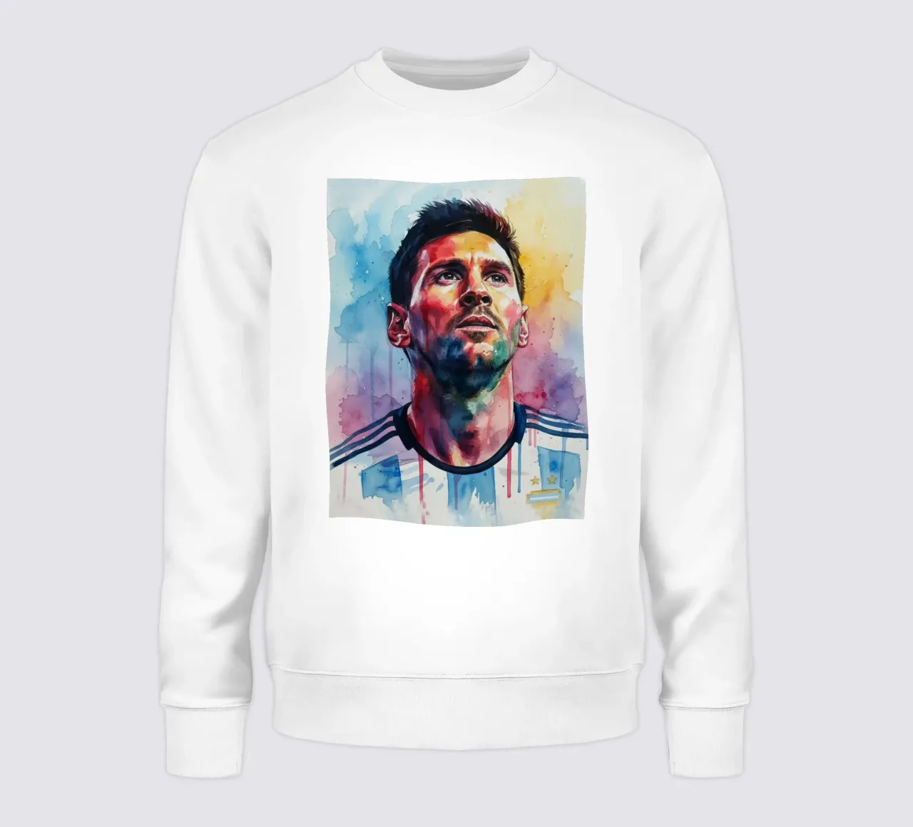 Lionel Messi acquerello #2 felpa da Kalis
