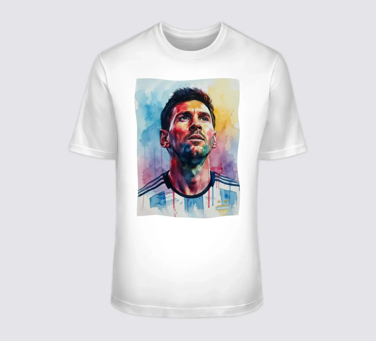 Lionel Messi acquerello #2 t-shirt da Kalis