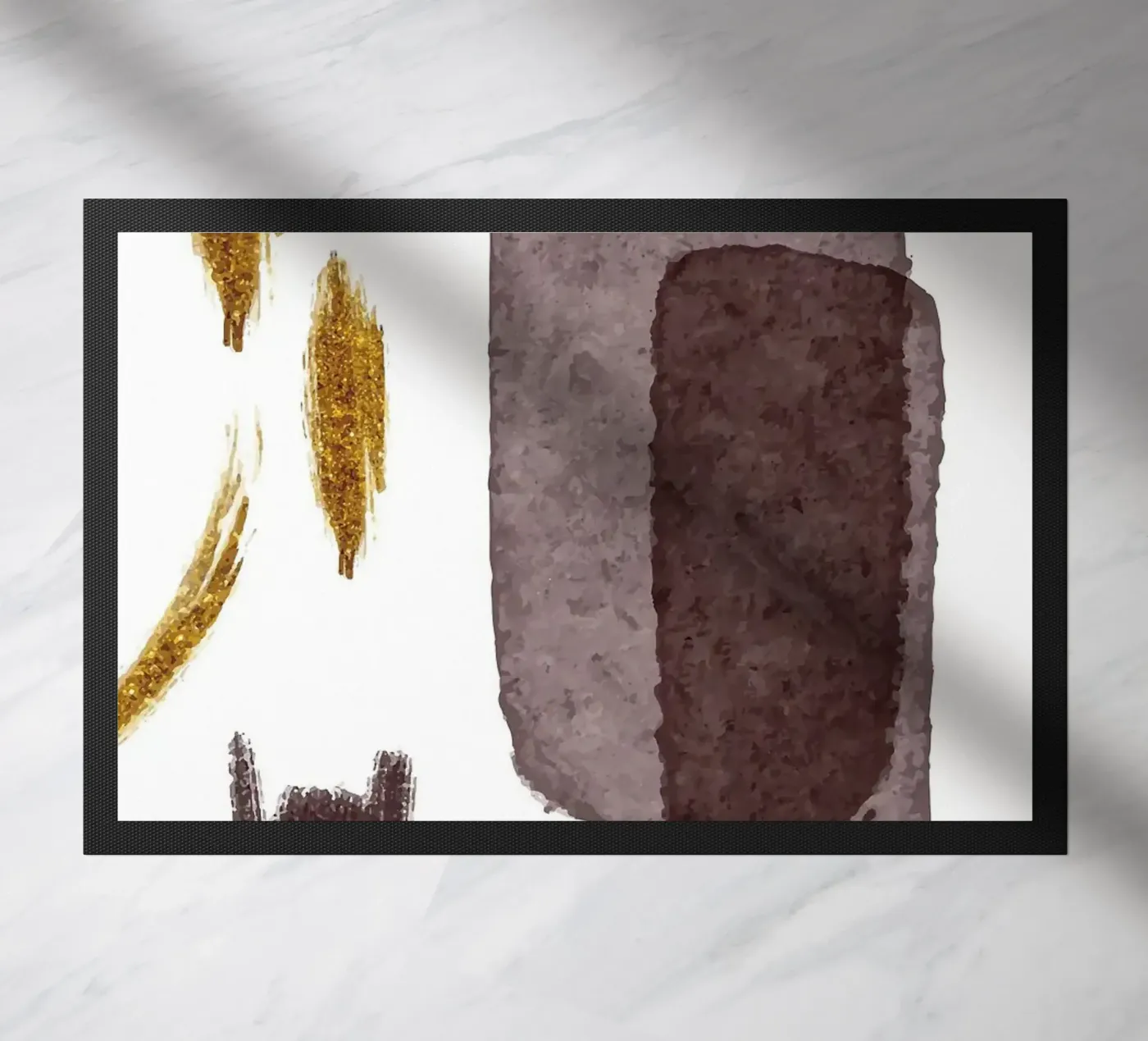 Moderne kunst deurmat van helloworld