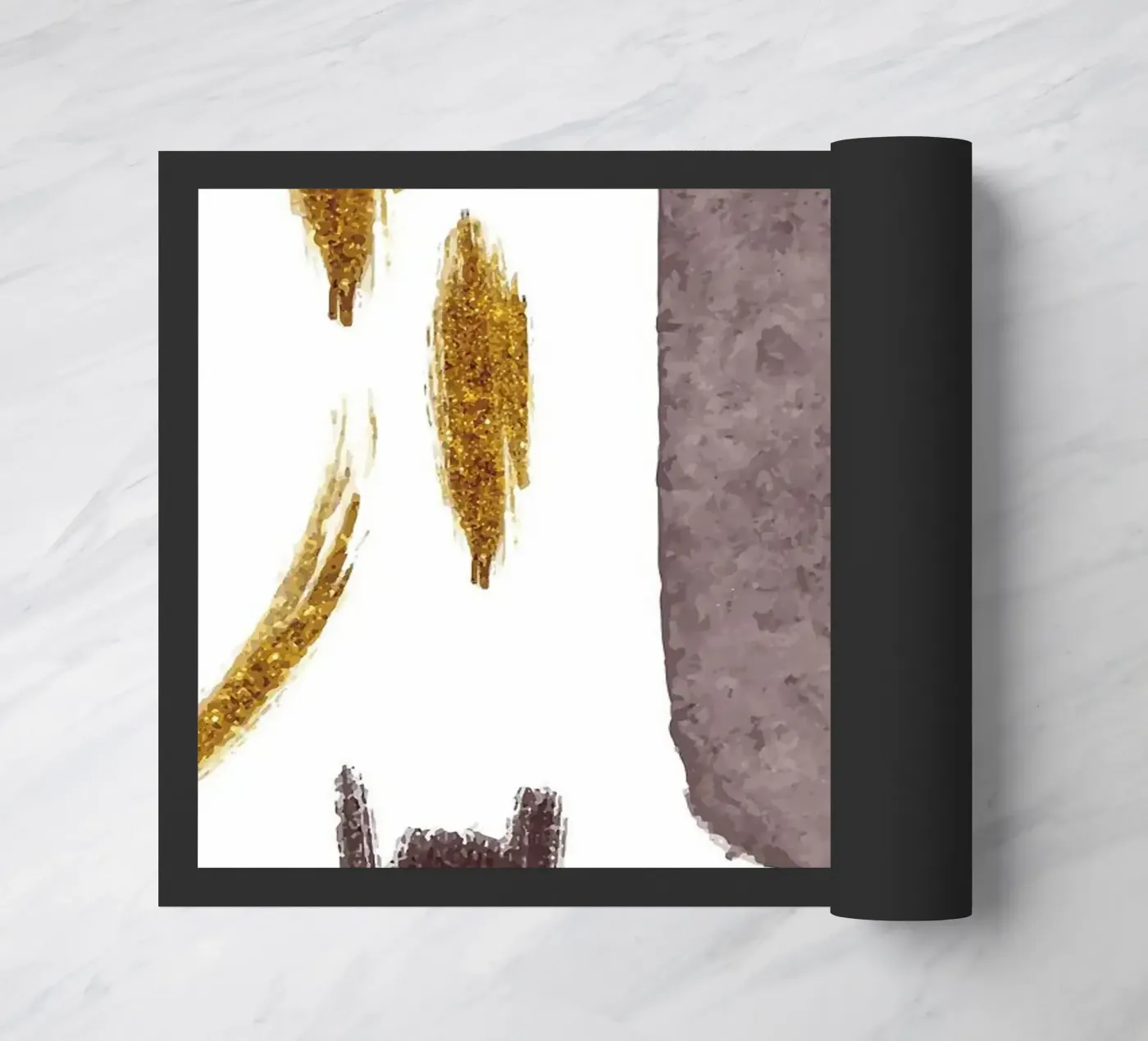 Moderne kunst deurmat van helloworld