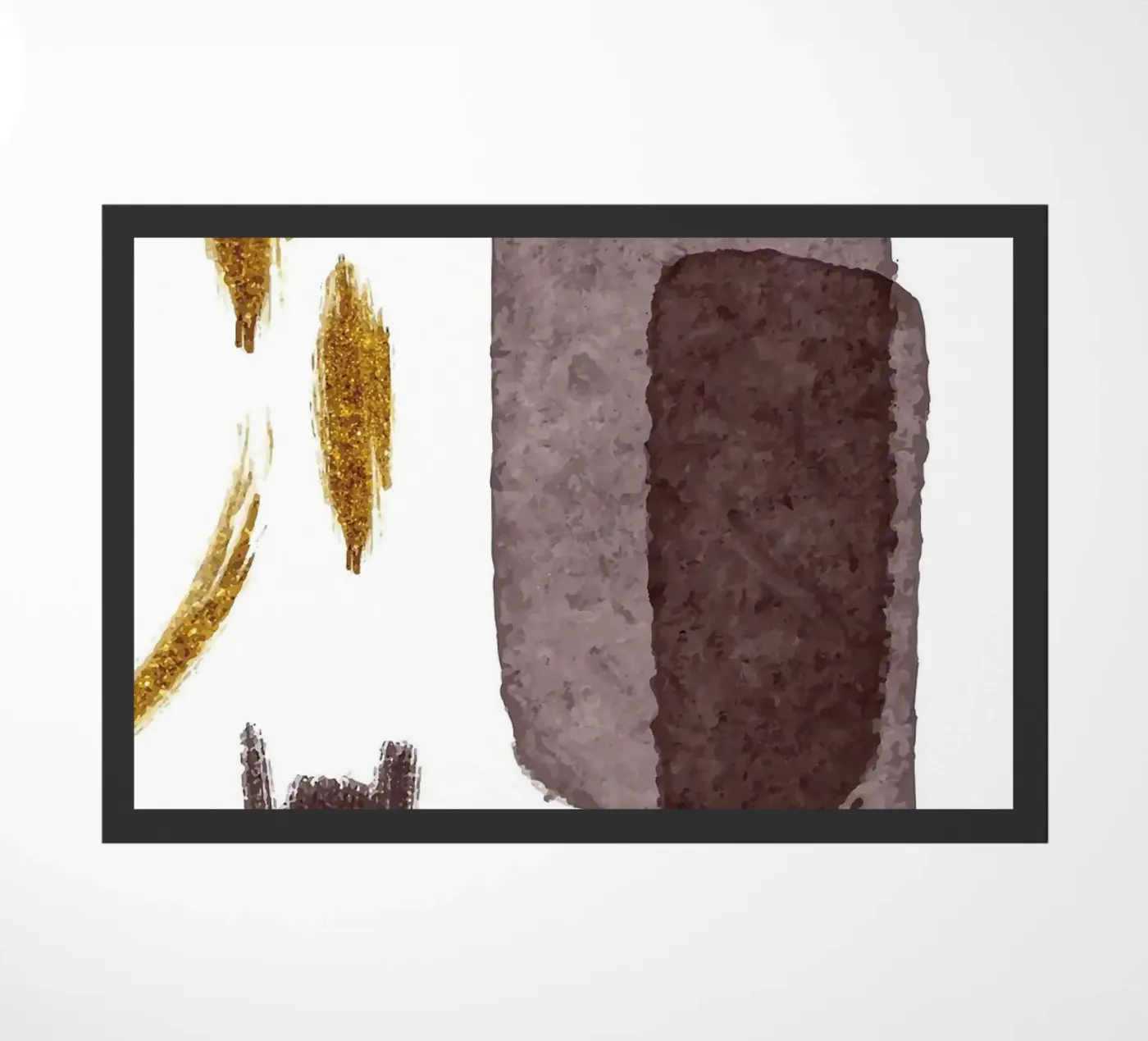 Moderne kunst deurmat van helloworld