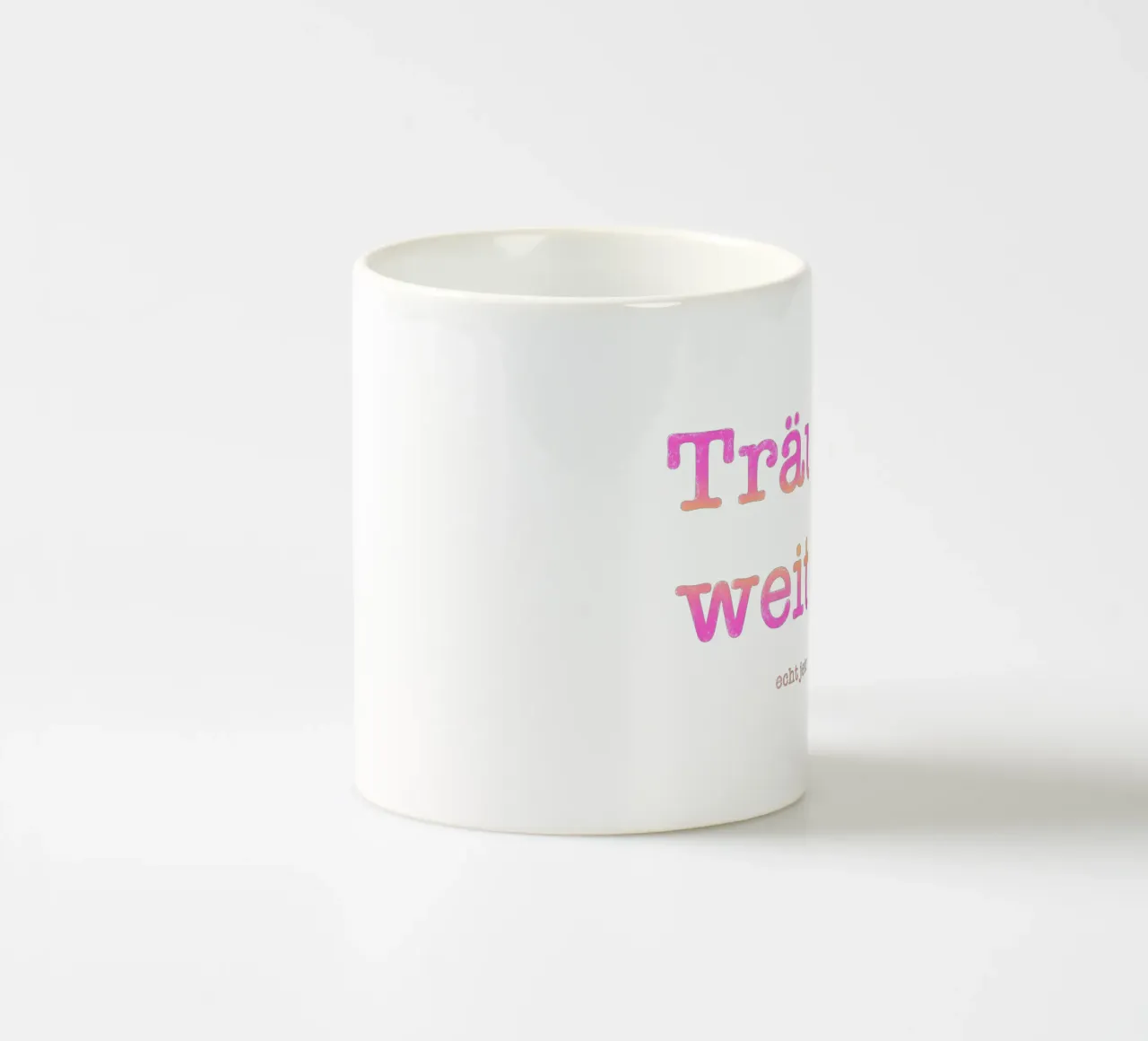 Träum weiter tazza in ceramica da nicigabrieldesigns