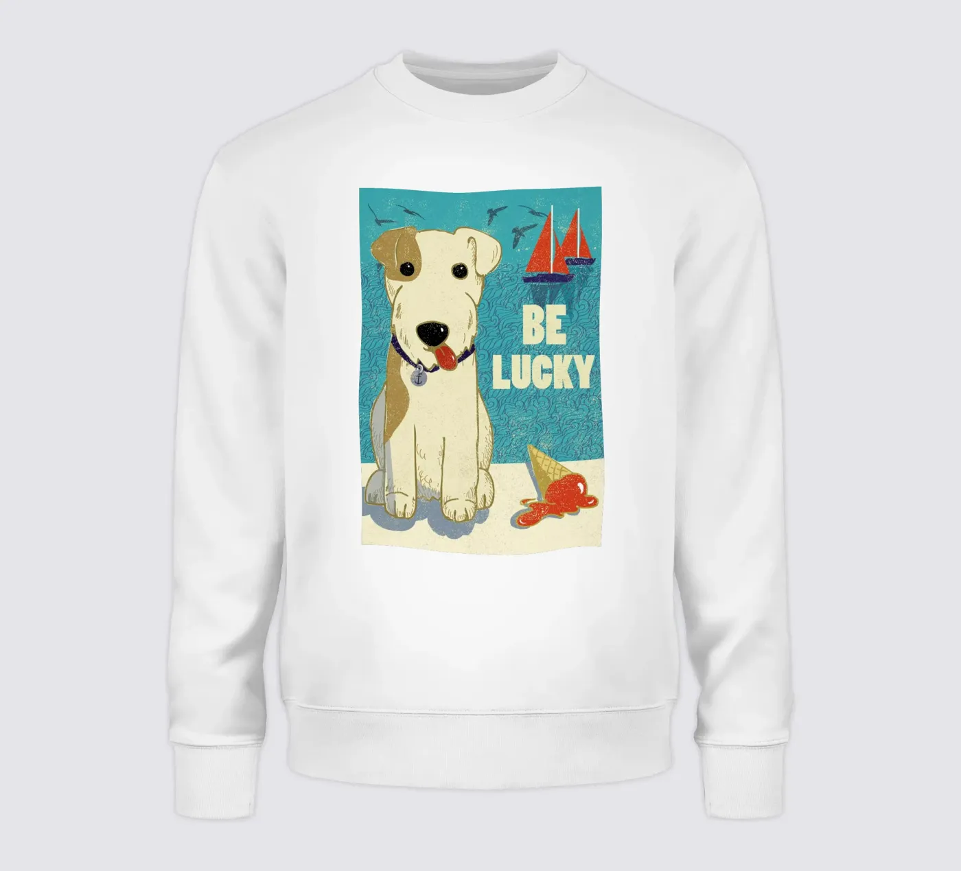 Be Lucky felpa da Rocket68