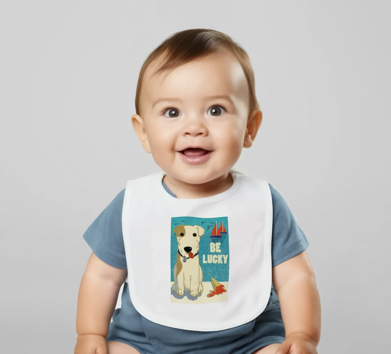 Be Lucky Babylätzchen von Rocket68