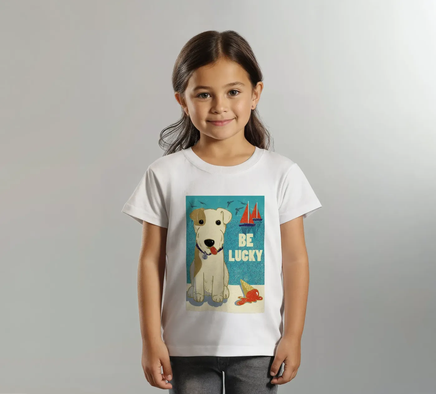 Be Lucky t-shirt bambini da Rocket68
