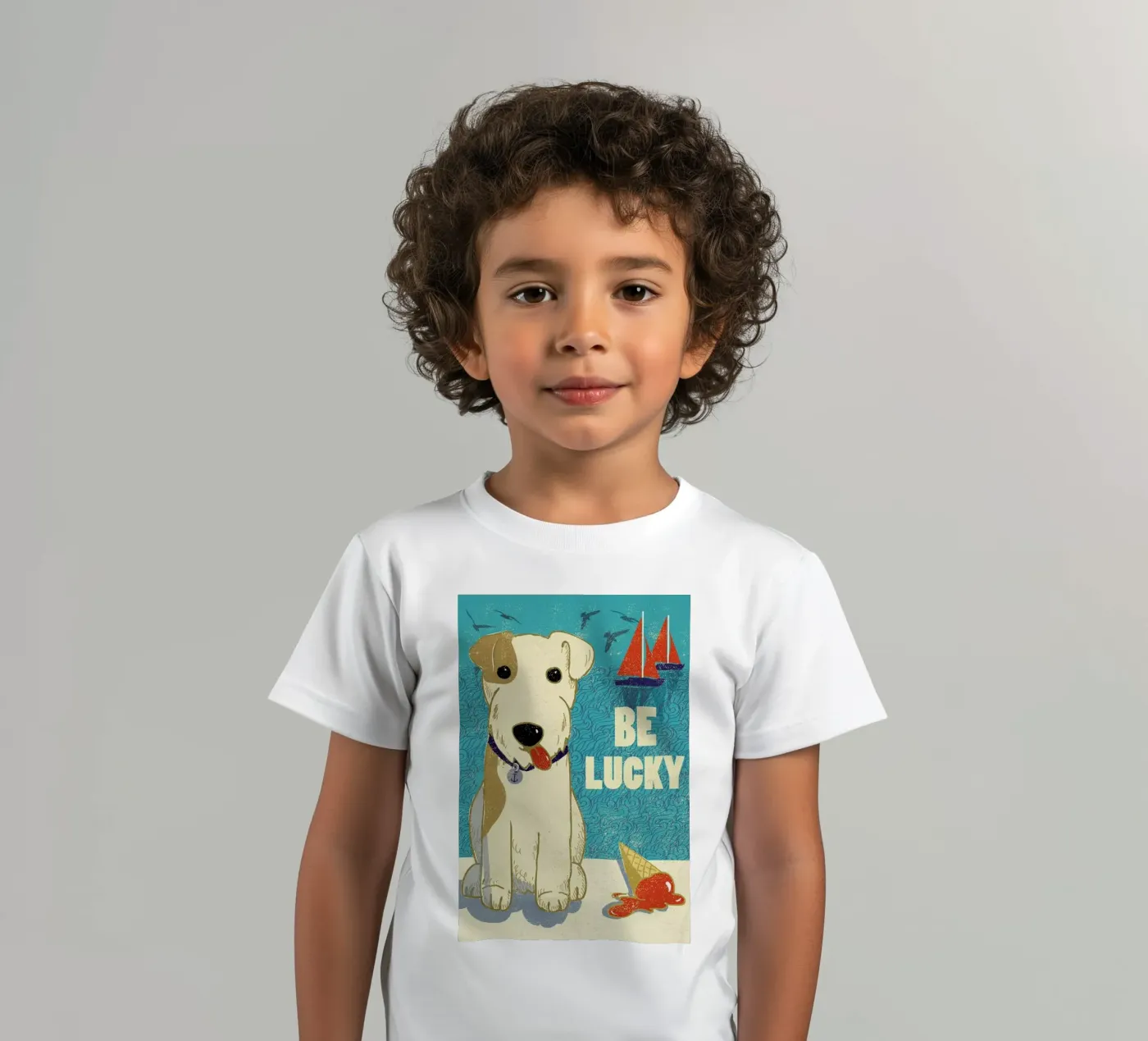 Be Lucky t-shirt bambini da Rocket68