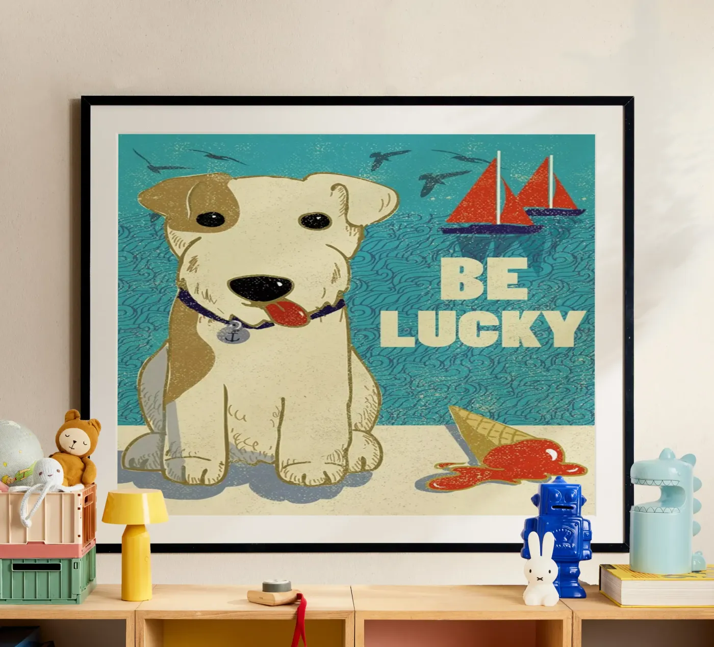 Be Lucky Poster von Rocket68