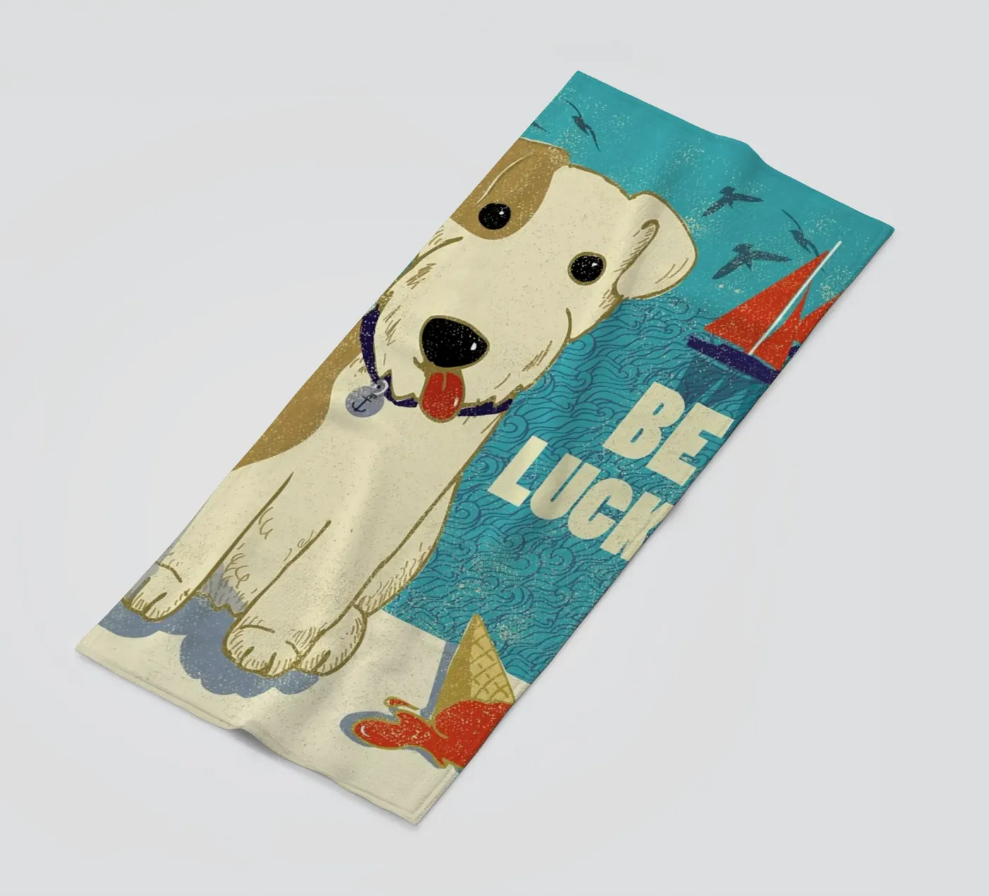Be Lucky serviette de plage de Rocket68