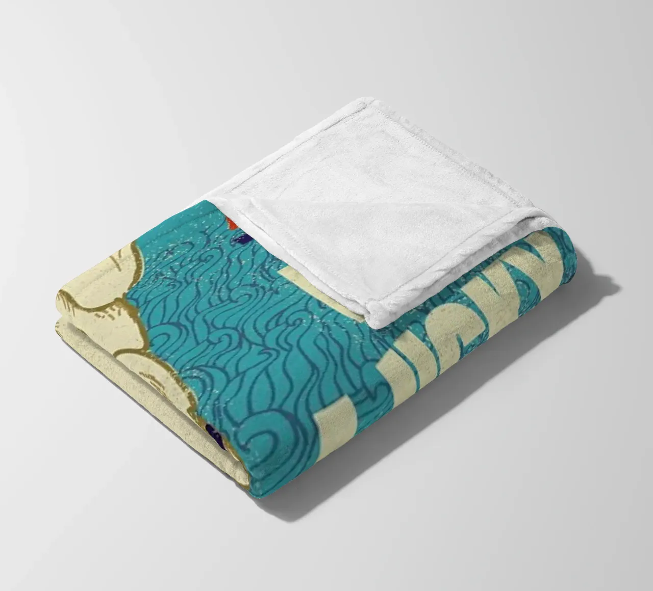 Be Lucky Fleecedecke von Rocket68