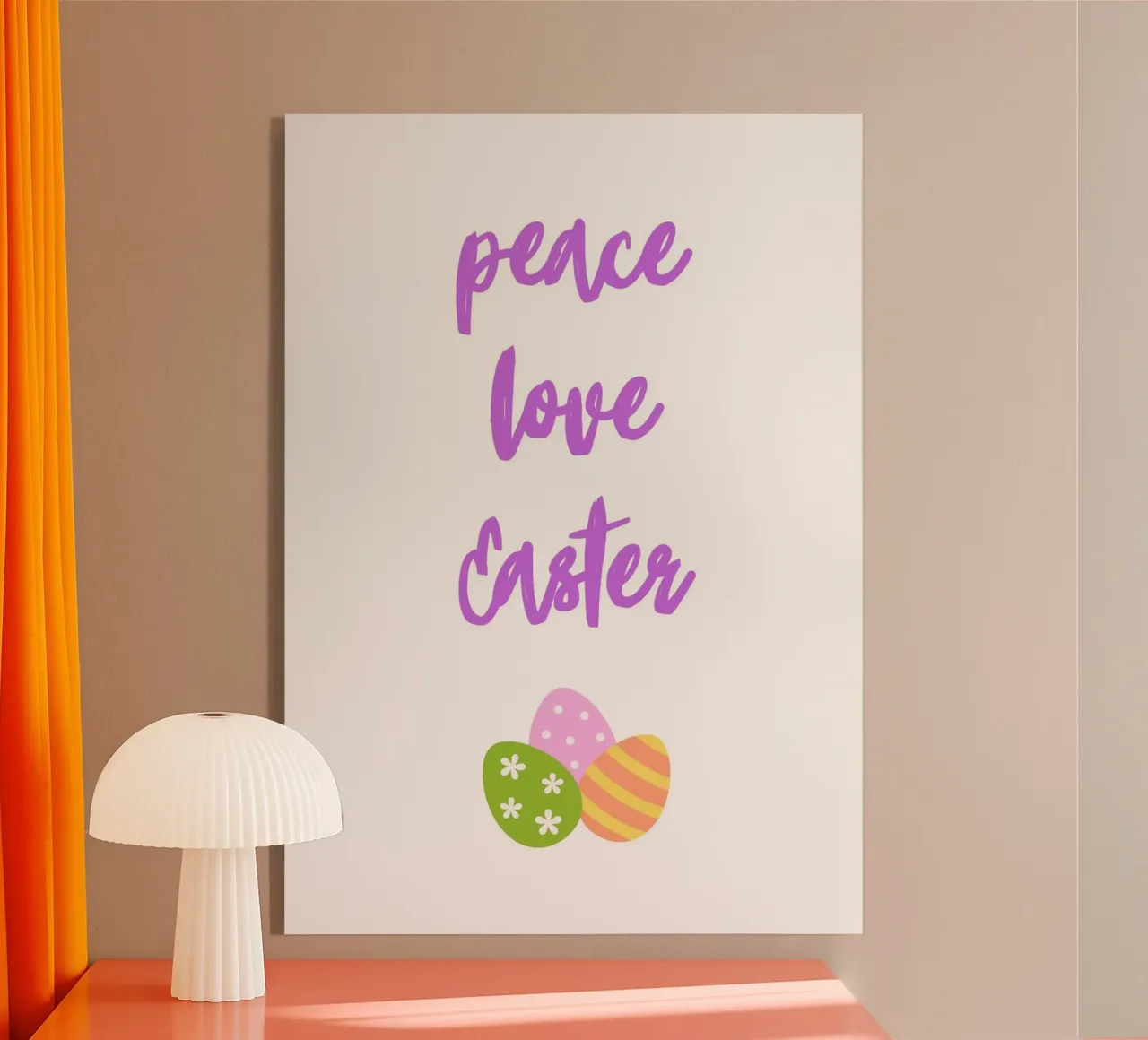Peace love Easter plexiglass da HolidaysCandyWalls