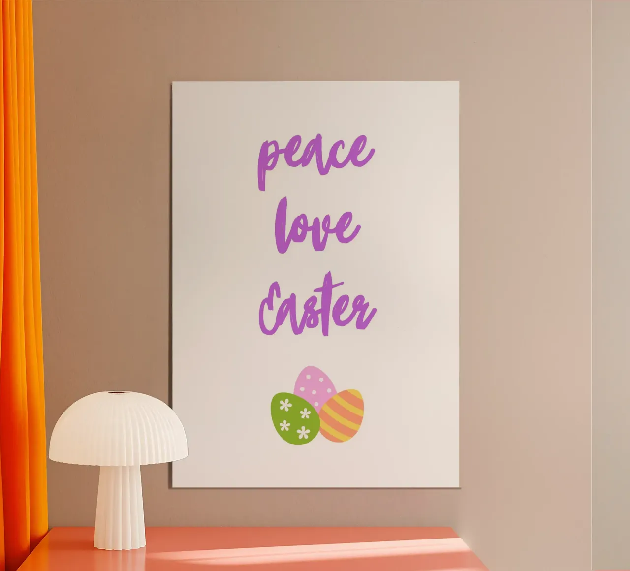 Peace love Easter poster da HolidaysCandyWalls