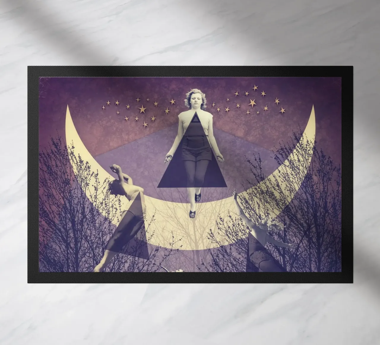 Der Flug Fußmatte von Eva Nev