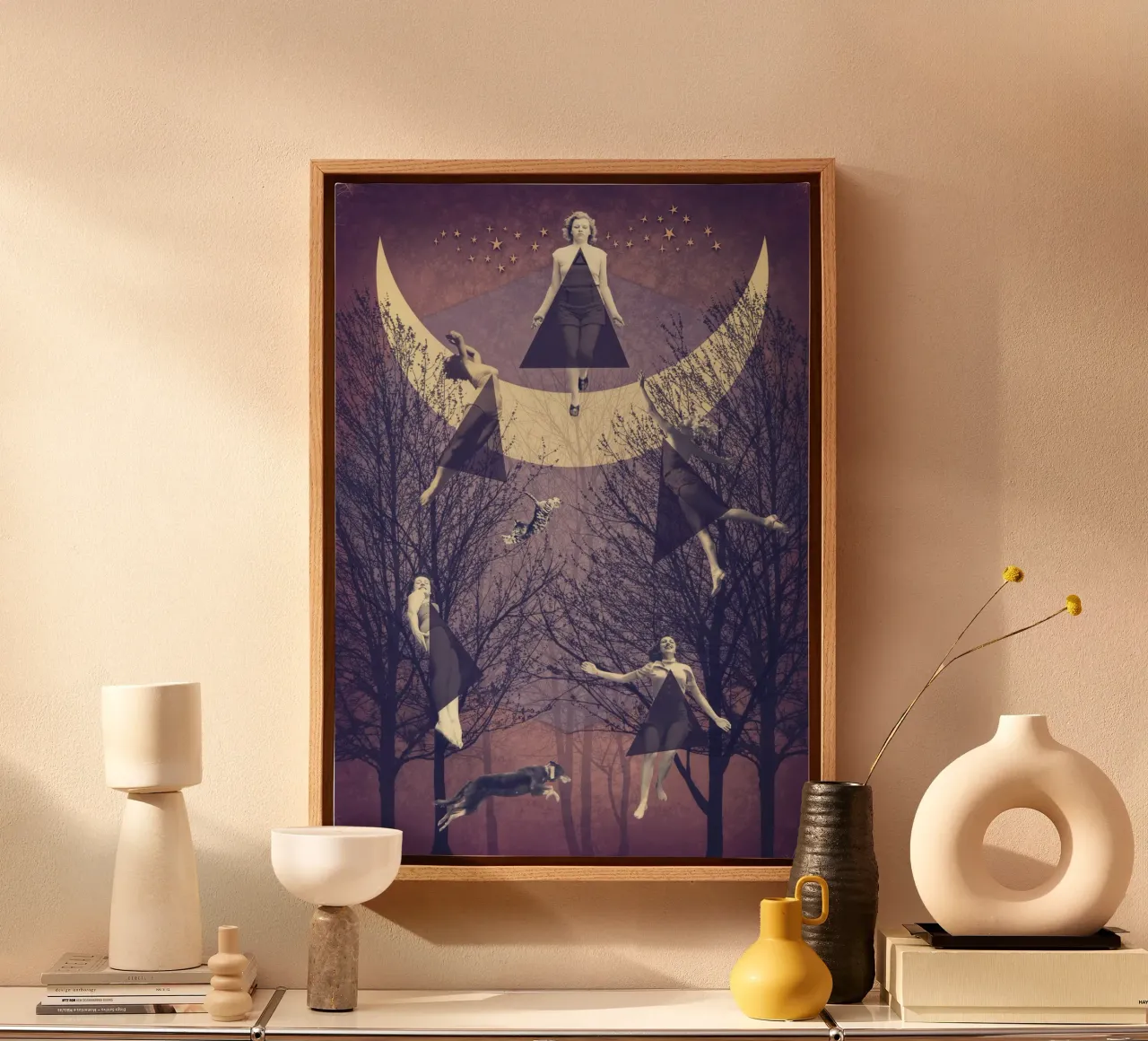 Il volo tela con Cornice a cassetta da Eva Nev