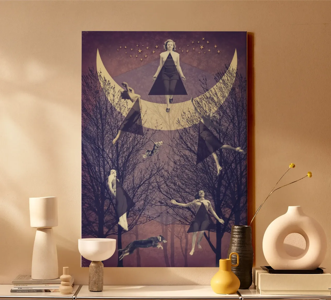 Il volo tela con Cornice a cassetta da Eva Nev