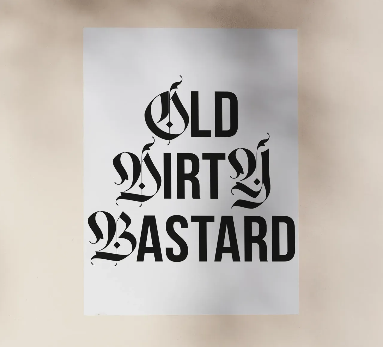 Old & Dirty pellicola backlit da Tamsen Design